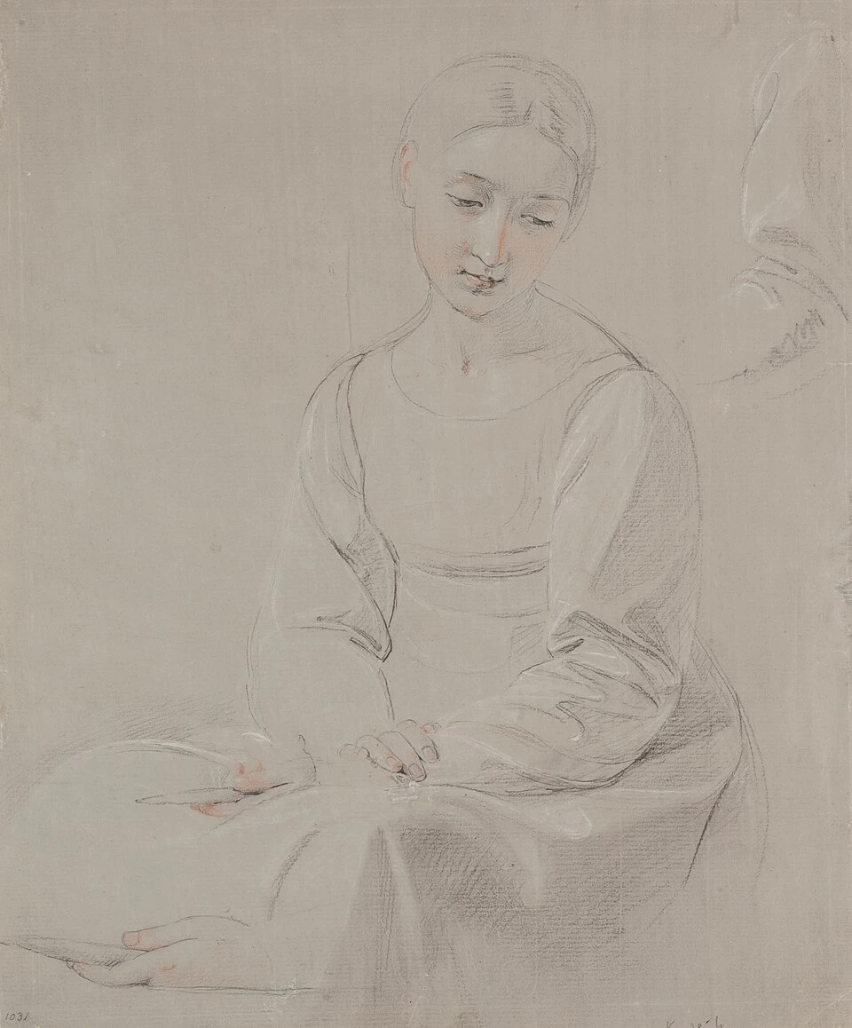 Studio per il dipinto Madonna con la conocchia (1821) - Galleria Nazionale di Praga